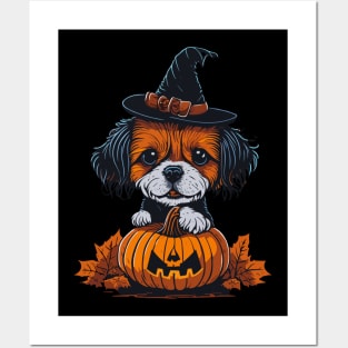 halloween dog Posters and Art